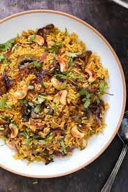 Mushroom Biryani (Punjabi Style)